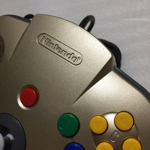 Gold Nintendo 64 set with ULTRA HDMI kit - compatible with JP and US games - F-Zero X set