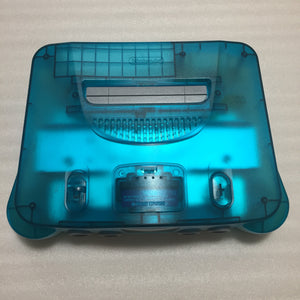 Clear blue Nintendo 64 set with ULTRA HDMI kit - compatible with JP and US games