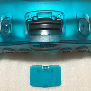 Clear blue Nintendo 64 set with ULTRA HDMI kit - compatible with JP and US games