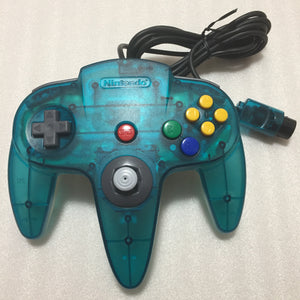 Clear blue Nintendo 64 set with ULTRA HDMI kit - compatible with JP and US games