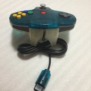 Clear blue Nintendo 64 set with ULTRA HDMI kit - compatible with JP and US games