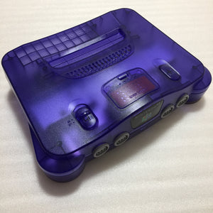 Clear Purple Nintendo 64 set with ULTRA HDMI kit - compatible with JP and US games