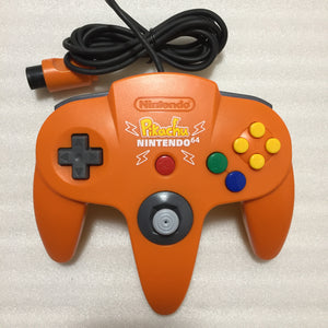 Pikachu Orange Nintendo 64 set with ULTRA HDMI kit - compatible with JP and US games