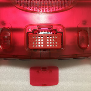 Clear red Nintendo 64 in box set with ULTRA HDMI kit - compatible with JP and US games