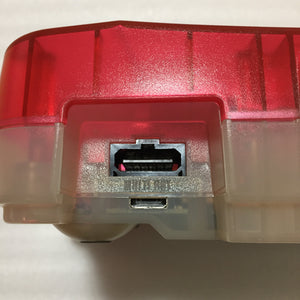 Clear red Nintendo 64 in box set with ULTRA HDMI kit - compatible with JP and US games