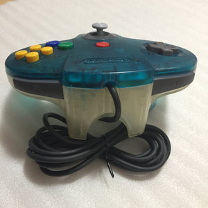 Clear blue Nintendo 64 set with ULTRA HDMI kit - compatible with JP and US games