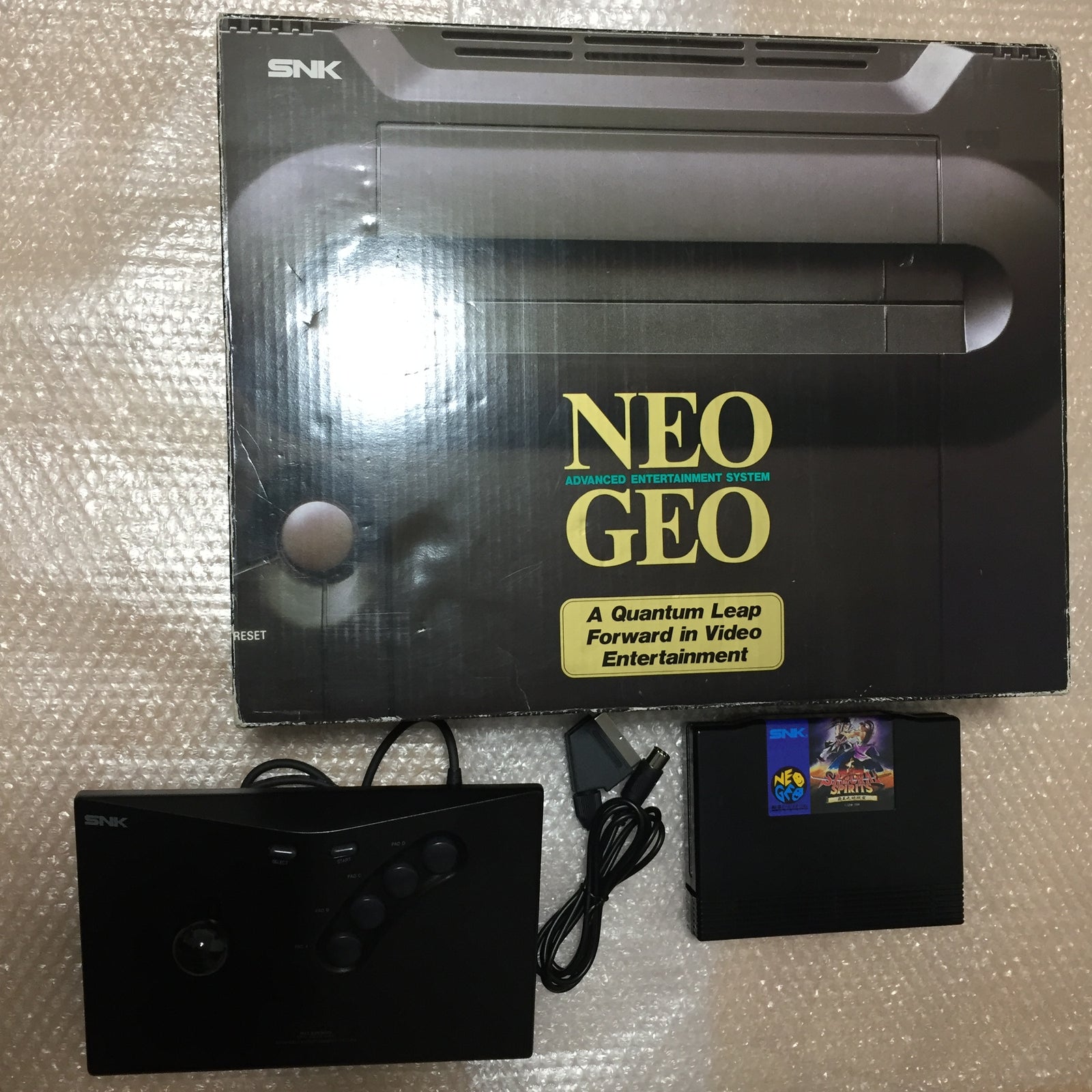 NeoGeo AES System in box - Universe bios / RGB fix