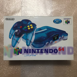 Clear blue Nintendo 64 in box set with ULTRA HDMI kit - compatible with JP and US games