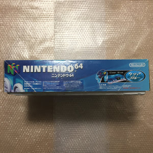 Clear blue Nintendo 64 in box set with ULTRA HDMI kit - compatible with JP and US games