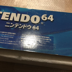 Clear blue Nintendo 64 in box set with ULTRA HDMI kit - compatible with JP and US games