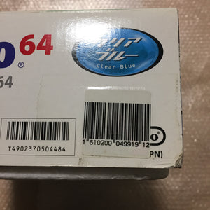 Clear blue Nintendo 64 in box set with ULTRA HDMI kit - compatible with JP and US games
