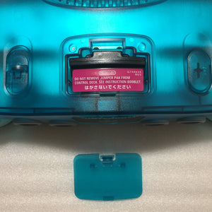 Clear blue Nintendo 64 in box set with ULTRA HDMI kit - compatible with JP and US games