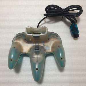 Clear blue Nintendo 64 in box set with ULTRA HDMI kit - compatible with JP and US games