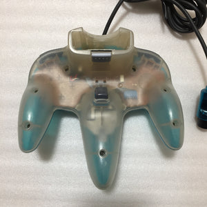 Clear blue Nintendo 64 set with ULTRA HDMI kit - compatible with JP and US games