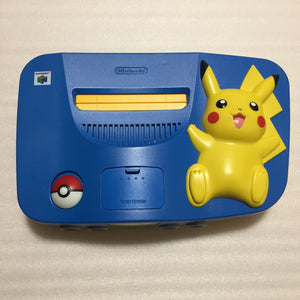 Pikachu Blue Nintendo 64 set with ULTRA HDMI kit - compatible with JP and US games