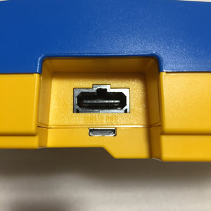 Pikachu Blue Nintendo 64 set with ULTRA HDMI kit - compatible with JP and US games