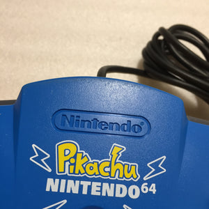 Pikachu Blue Nintendo 64 set with ULTRA HDMI kit - compatible with JP and US games