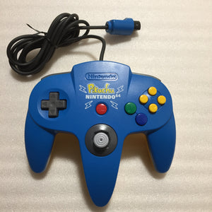 Pikachu Blue Nintendo 64 set with ULTRA HDMI kit - compatible with JP and US games