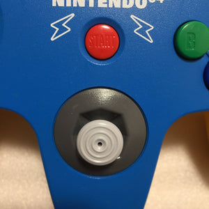 Pikachu Blue Nintendo 64 set with ULTRA HDMI kit - compatible with JP and US games