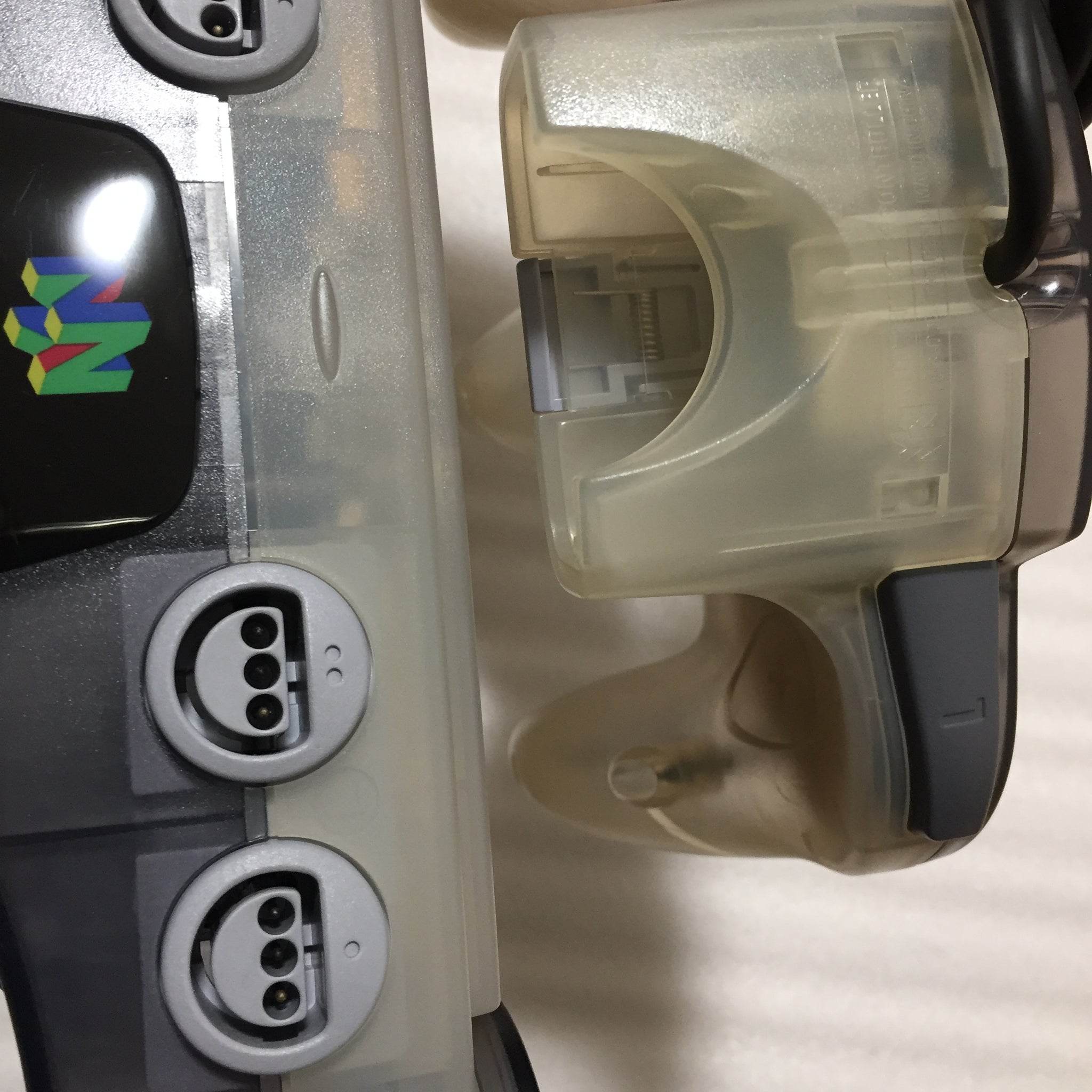 Jusco Clear Grey Nintendo 64 set with ULTRA HDMI kit