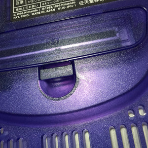 Clear Purple Nintendo 64 set with ULTRA HDMI kit - compatible with JP and US games