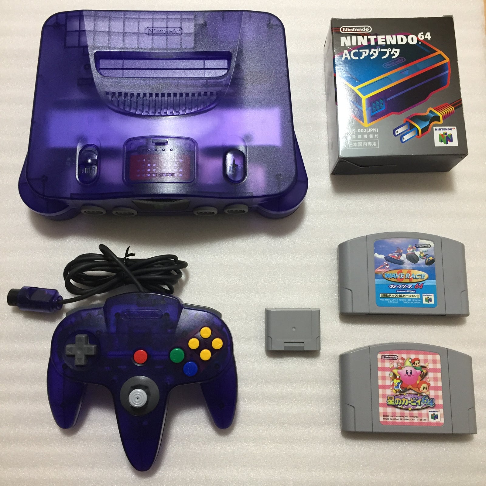 Clear Purple Nintendo 64 set with ULTRA HDMI kit - compatible with JP and US games