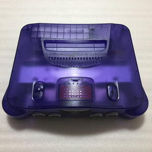 Clear Purple Nintendo 64 set with ULTRA HDMI kit - compatible with JP and US games