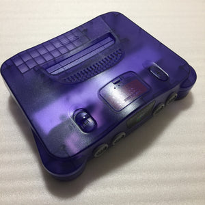 Clear Purple Nintendo 64 set with ULTRA HDMI kit - compatible with JP and US games