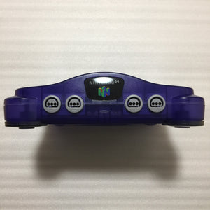 Clear Purple Nintendo 64 set with ULTRA HDMI kit - compatible with JP and US games