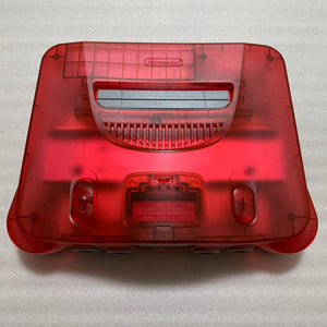 Clear red Nintendo 64 set with ULTRA HDMI kit - compatible with JP and US games