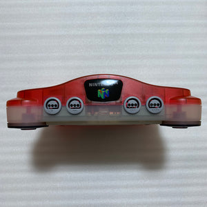 Clear red Nintendo 64 set with ULTRA HDMI kit - compatible with JP and US games