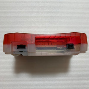 Clear red Nintendo 64 set with ULTRA HDMI kit - compatible with JP and US games