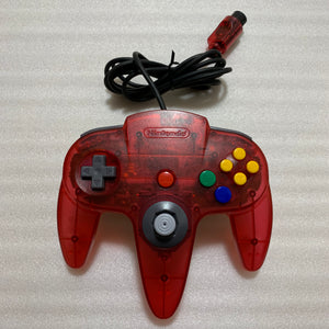 Clear red Nintendo 64 set with ULTRA HDMI kit - compatible with JP and US games