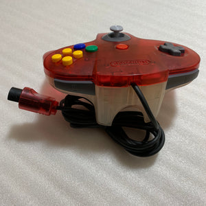 Clear red Nintendo 64 set with ULTRA HDMI kit - compatible with JP and US games