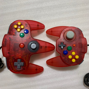 Clear red Nintendo 64 set with ULTRA HDMI kit - compatible with JP and US games