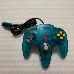 Clear blue Nintendo 64 set with ULTRA HDMI kit - compatible with JP and US games