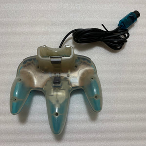 Clear blue Nintendo 64 set with ULTRA HDMI kit - compatible with JP and US games