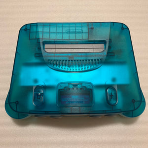 Clear blue Nintendo 64 set with ULTRA HDMI kit - compatible with JP and US games