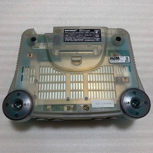 Clear blue Nintendo 64 set with ULTRA HDMI kit - compatible with JP and US games