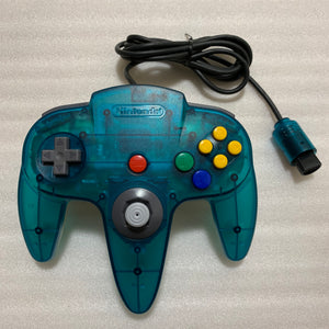 Clear blue Nintendo 64 set with ULTRA HDMI kit - compatible with JP and US games