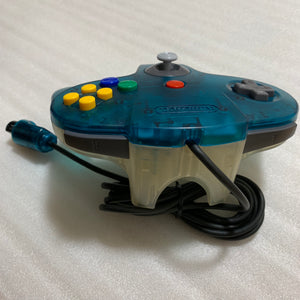 Clear blue Nintendo 64 set with ULTRA HDMI kit - compatible with JP and US games