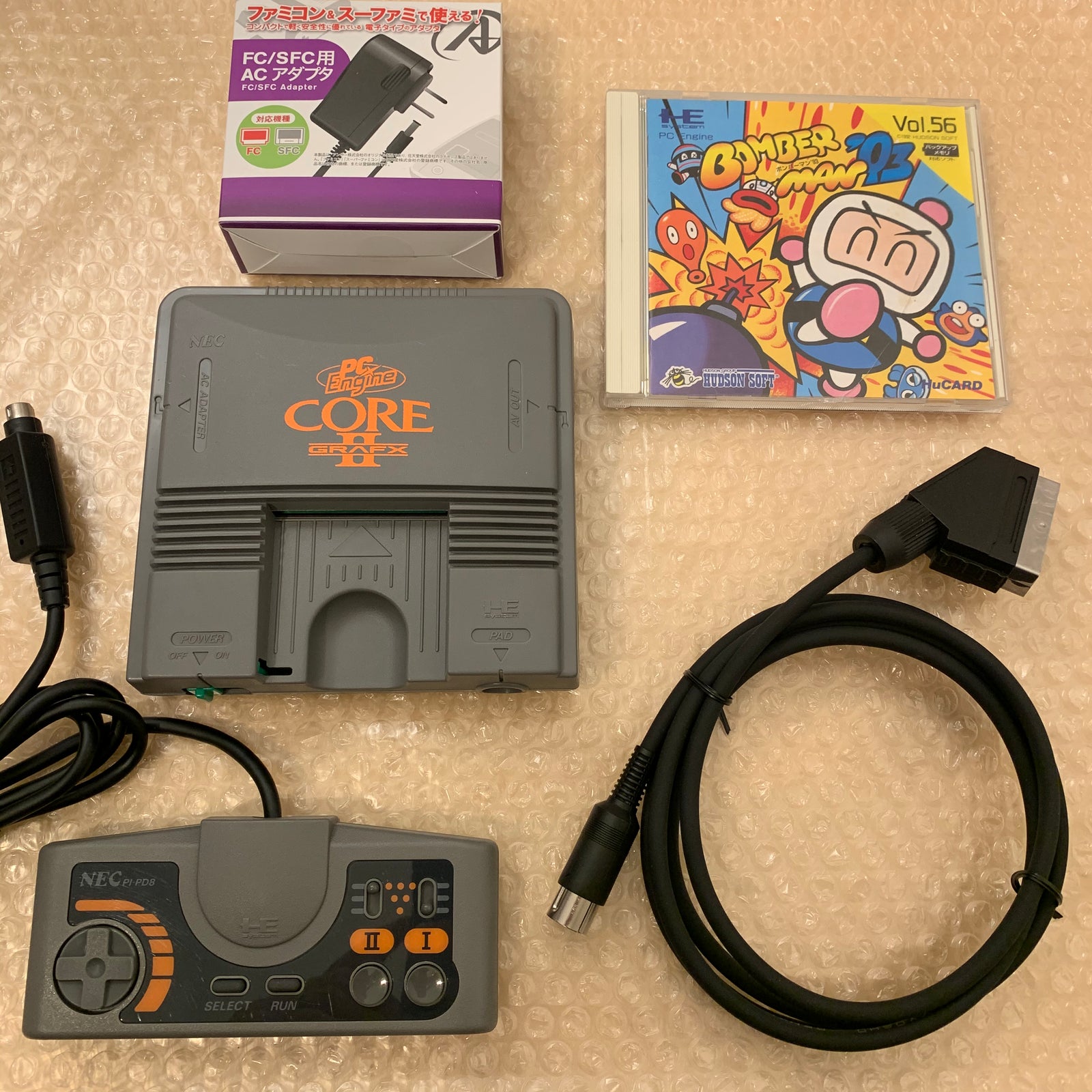 PC Engine Core Grafx 2 with RGB kit