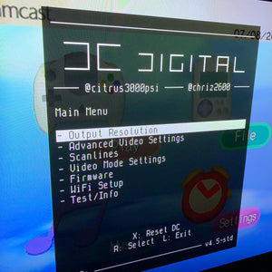 Blue Dreamcast set with DCDigital (DCHDMI) kit - Region Free