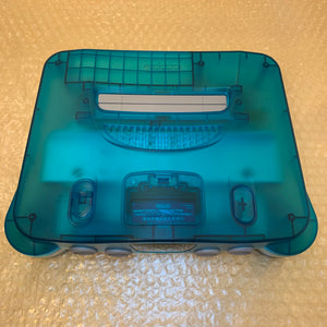 Clear Blue Nintendo 64 set with ULTRA HDMI kit - compatible with JP and US games