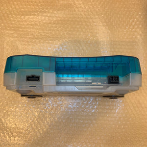 Clear Blue Nintendo 64 set with ULTRA HDMI kit - compatible with JP and US games