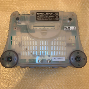 Clear Blue Nintendo 64 set with ULTRA HDMI kit - compatible with JP and US games