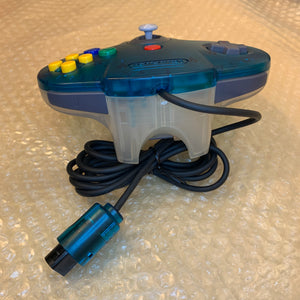 Clear Blue Nintendo 64 set with ULTRA HDMI kit - compatible with JP and US games