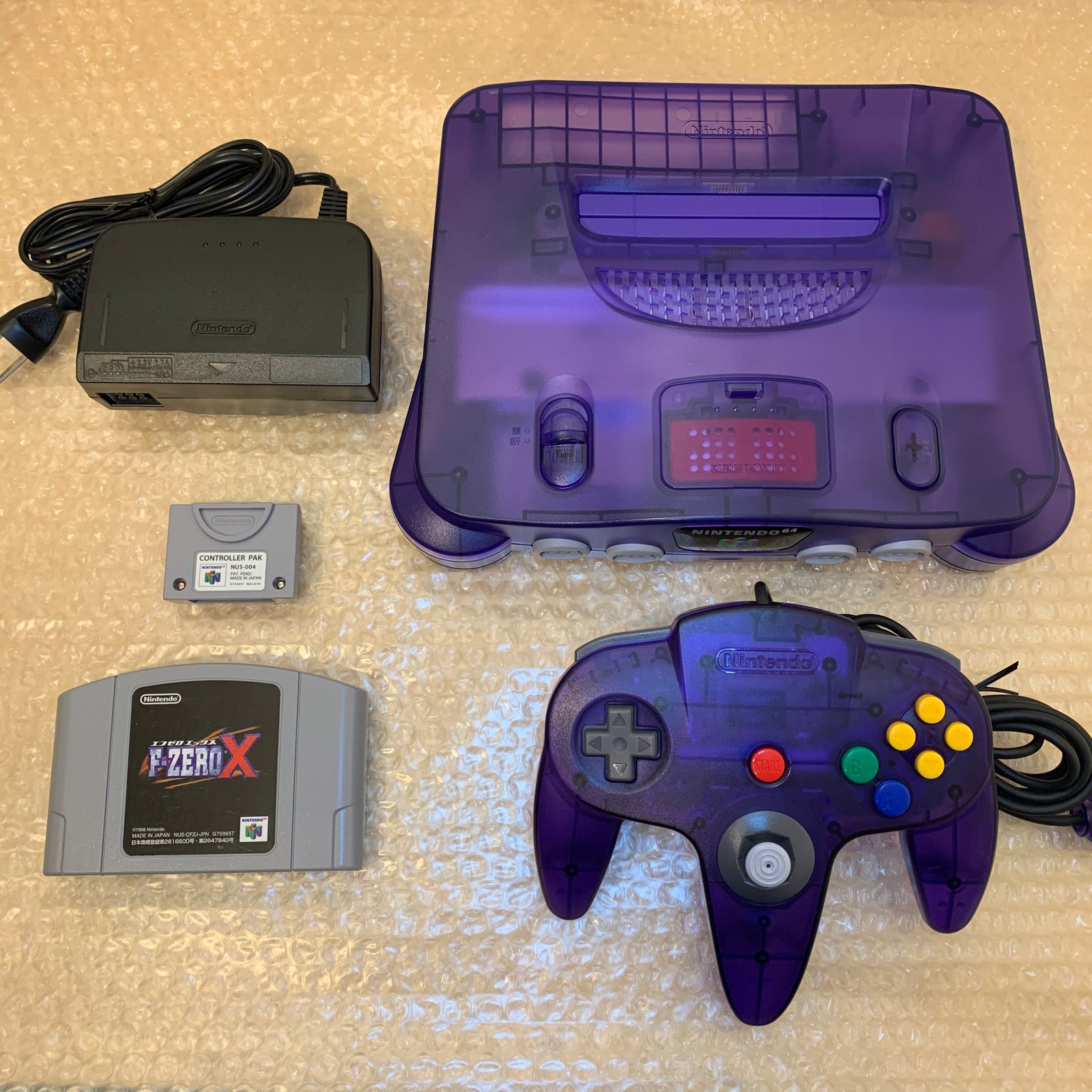 Midnight Blue Nintendo 64 set with ULTRA HDMI kit - compatible with JP and US games