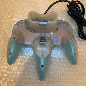 Clear Blue Nintendo 64 set with ULTRA HDMI kit - compatible with JP and US games