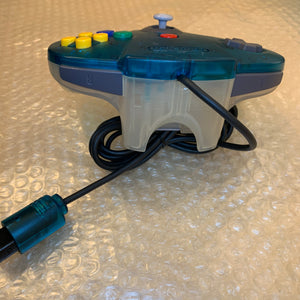 Clear Blue Nintendo 64 set with ULTRA HDMI kit - compatible with JP and US games